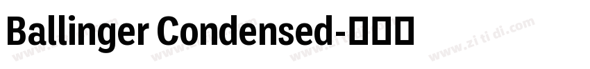 Ballinger Condensed字体转换